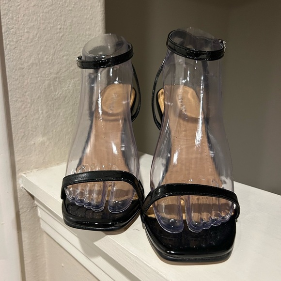 Lisa Vicky - Grace Black Ankle Strap Stiletto Sandal Women Size 8M - Picture 7 of 10